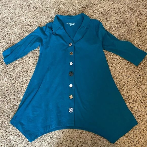 Soft Surroundings Tops - Teal soft surroundings tunic size small
